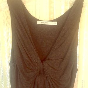 Anthropologie Bailey 44 Charcoal Maxi Dress XS